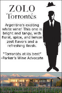 Icon of Torrontes Table Tent