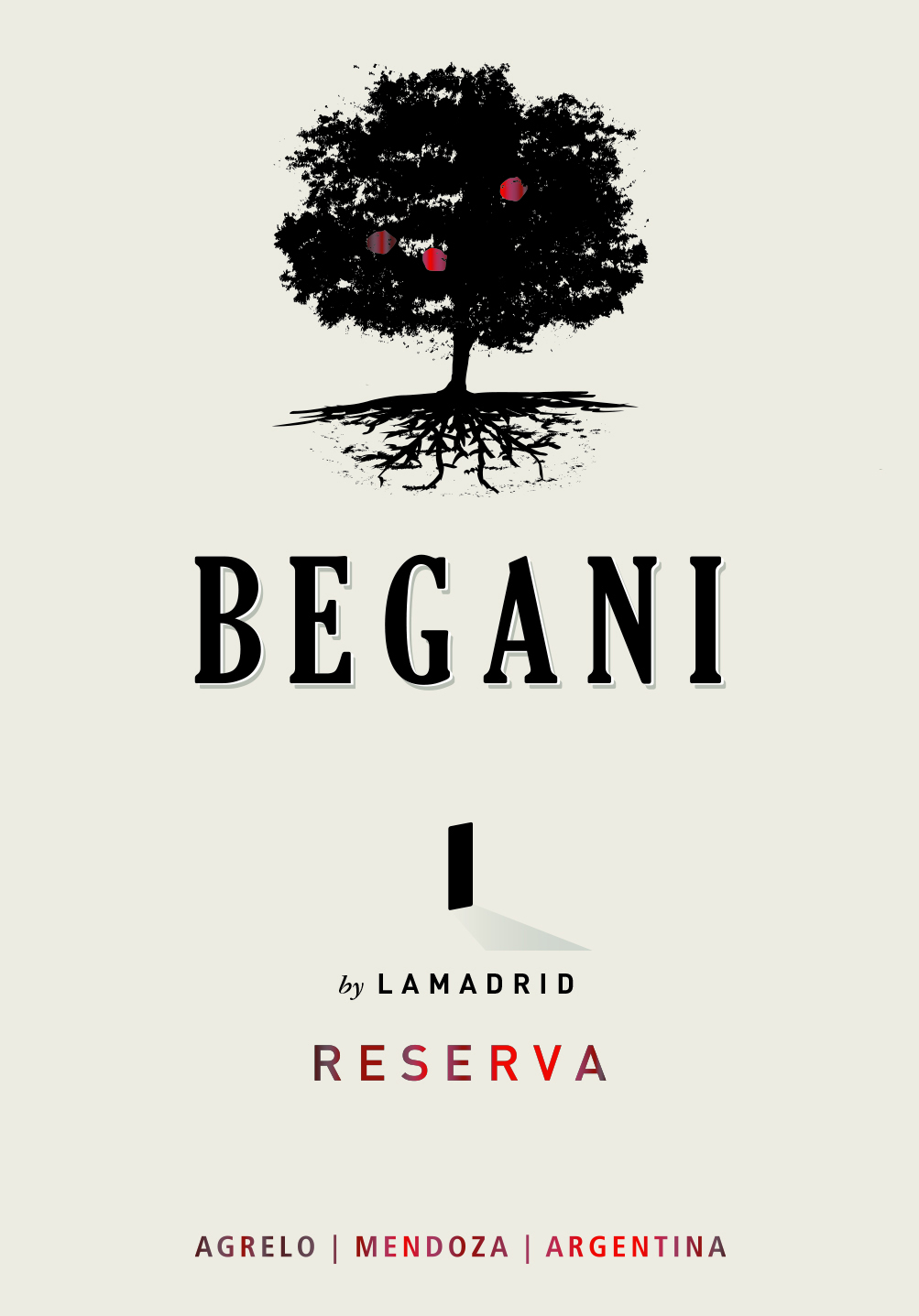 Begani Reserva Front Label