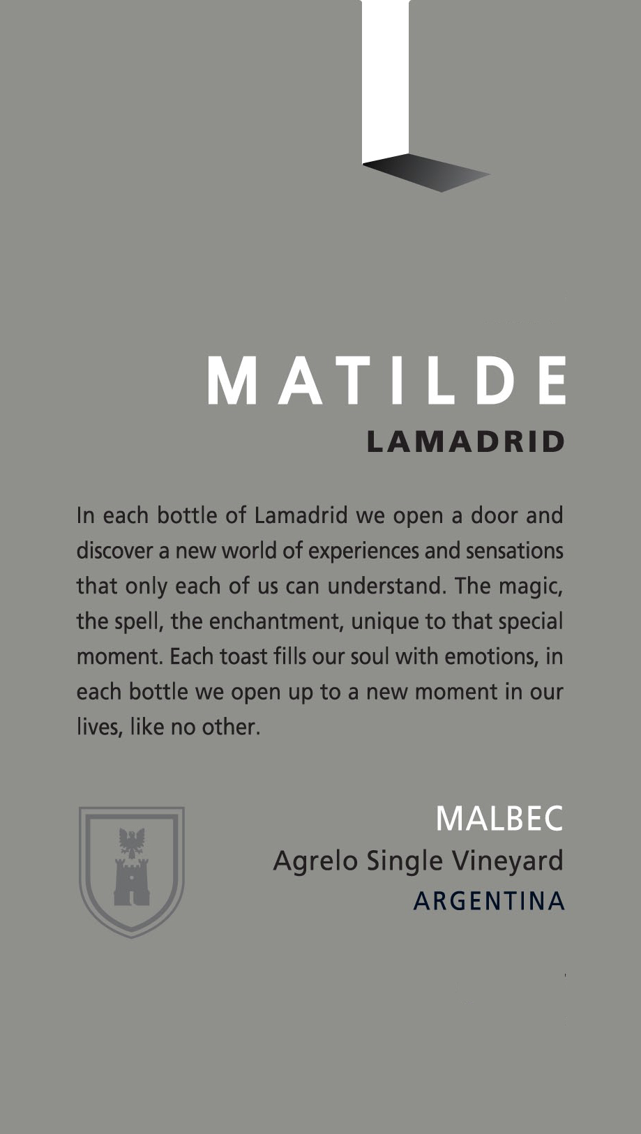 Malbec Matilde Front Label
