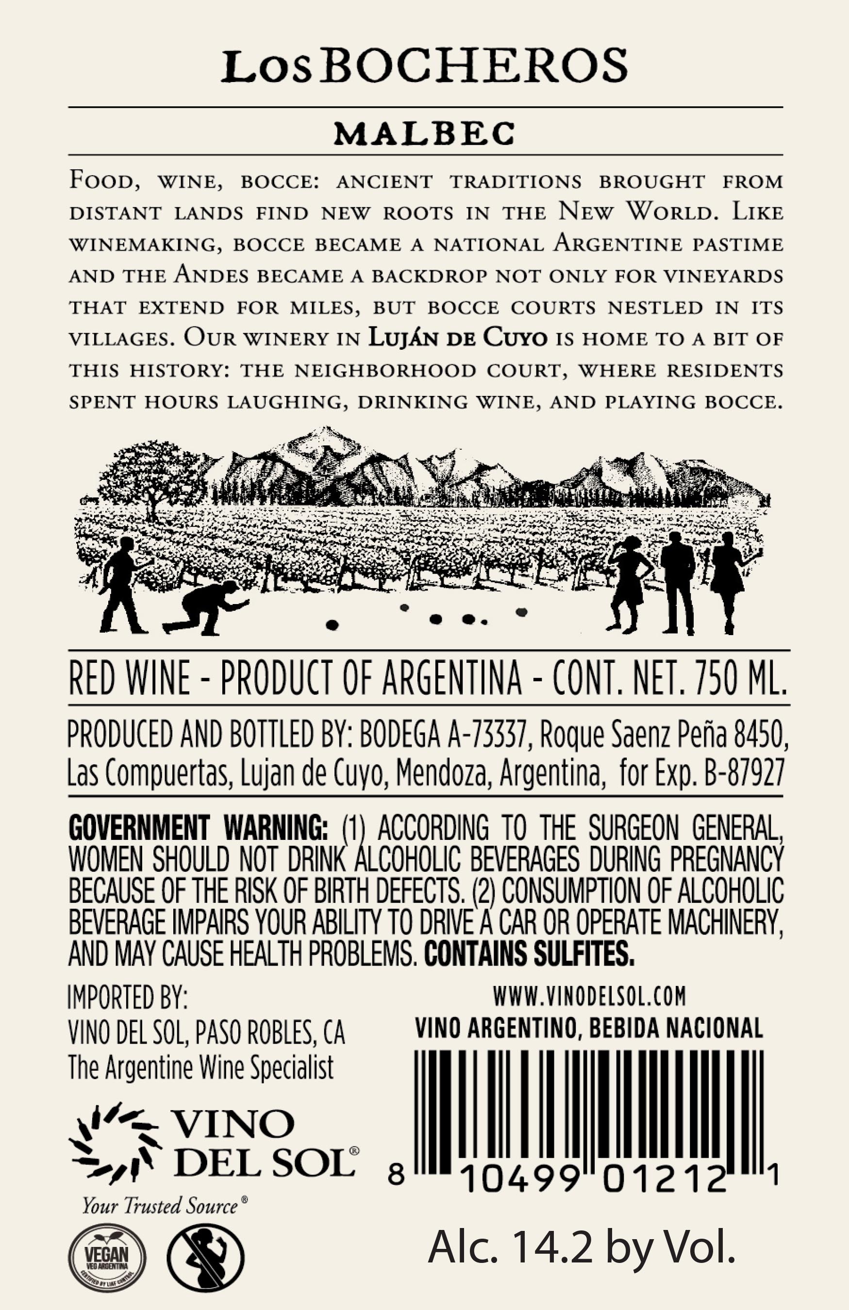Malbec Back Label