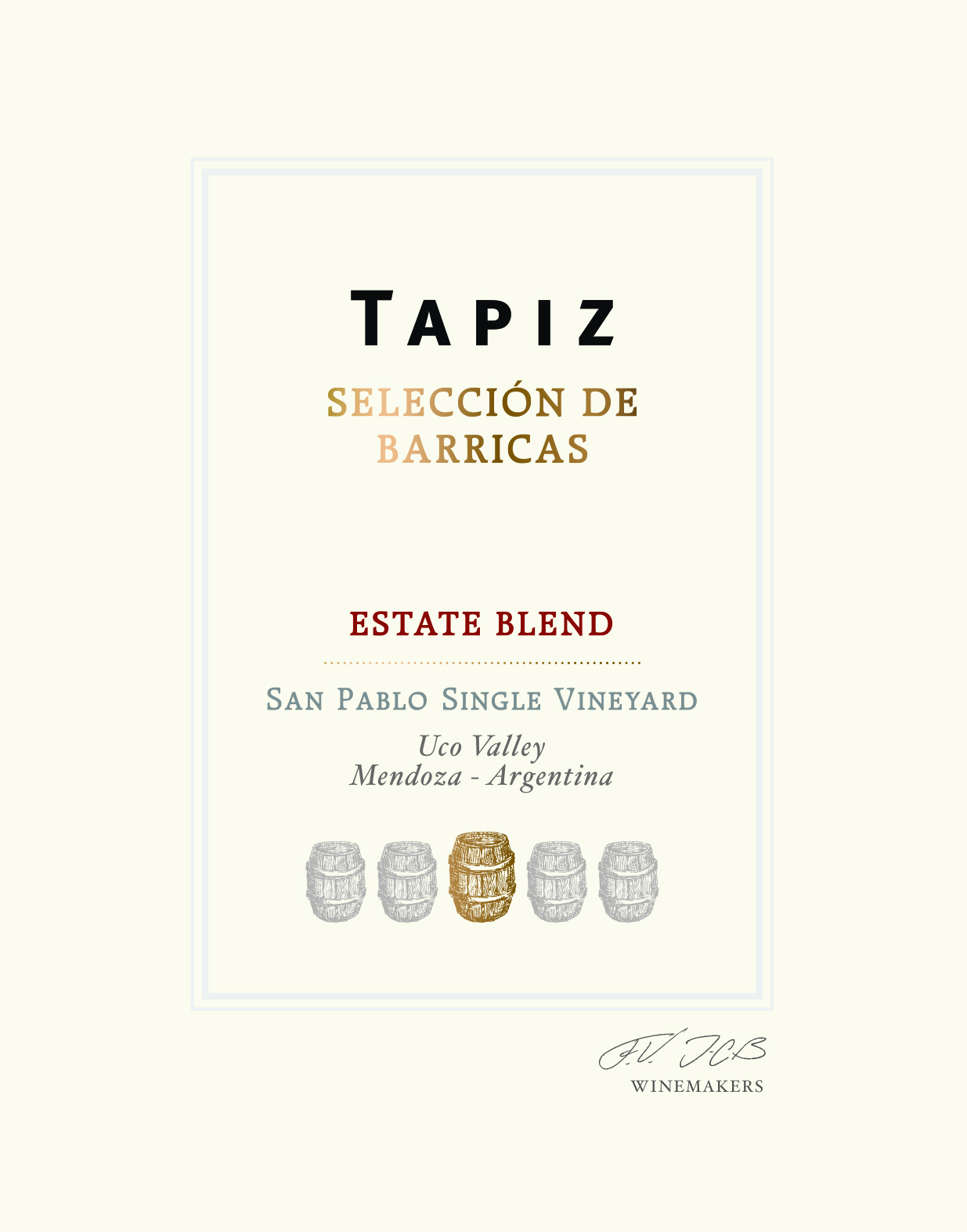 Selección De Barricas Front Label