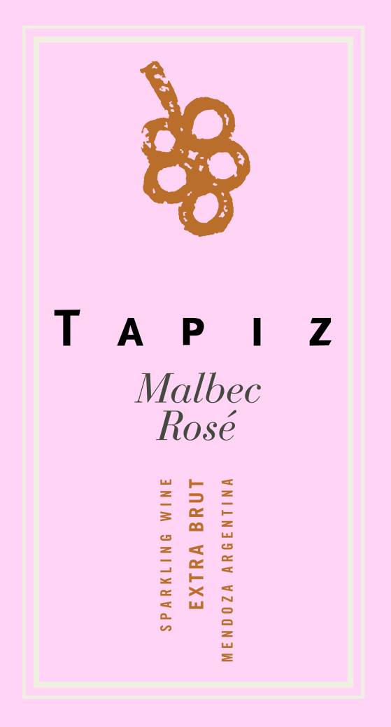 Malbec Sparkling Rose Front Label