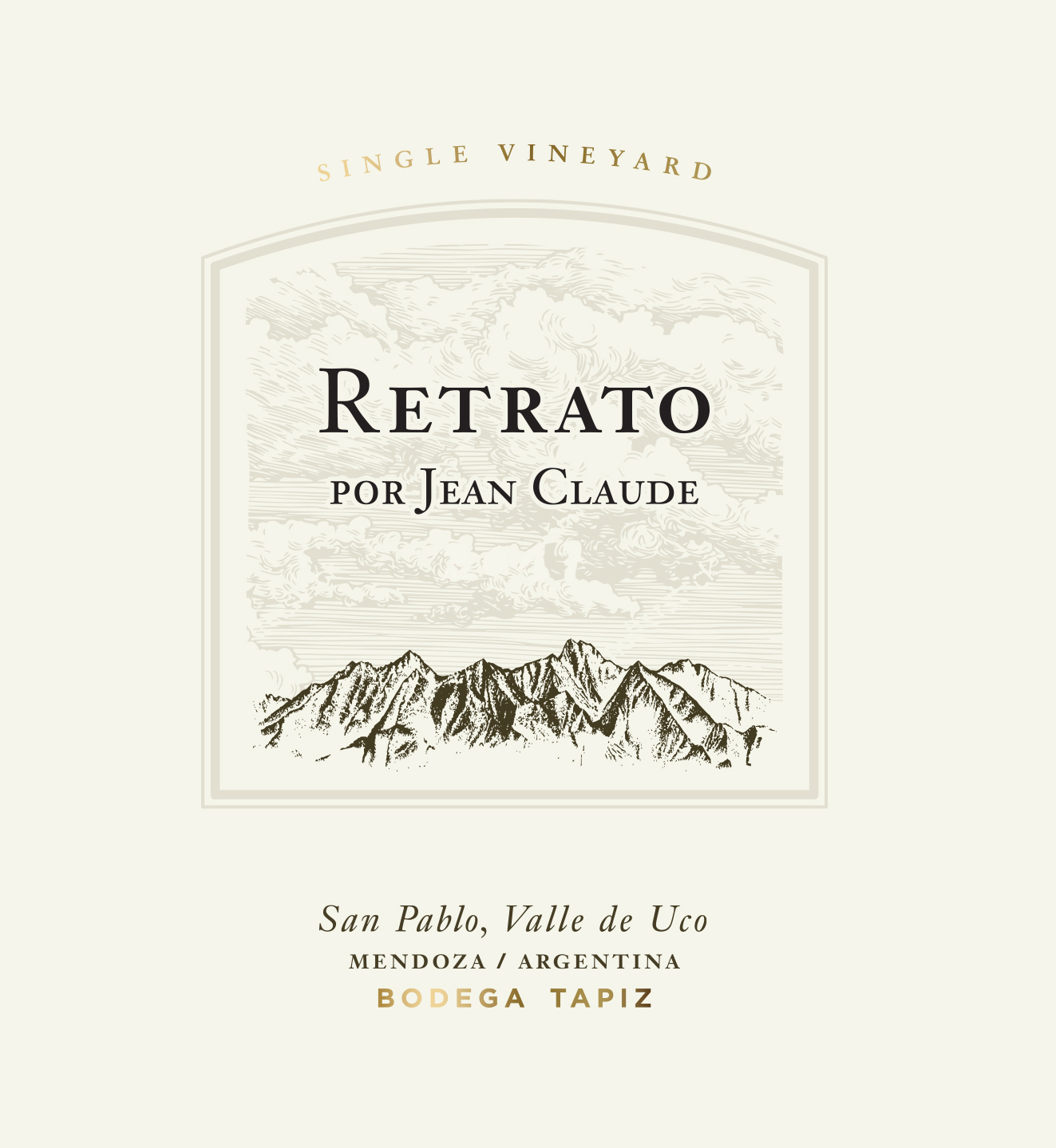 Retrato Por Jean Claude Front Label