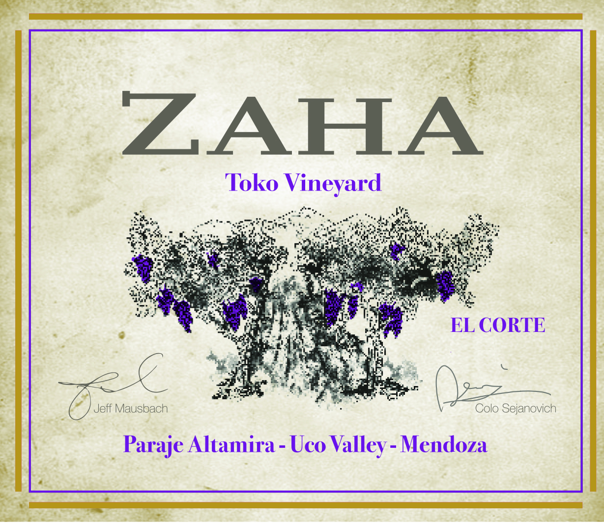 El Corte Front Label