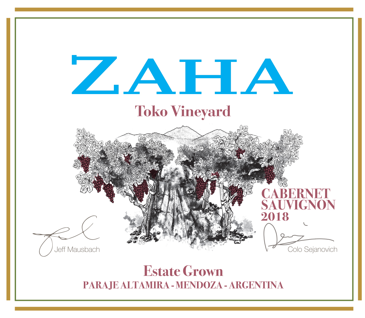 Cabernet Sauvignon Front Label