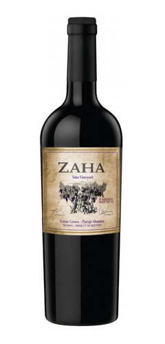 Zaha Cabernet Sauvignon Bottle Shot