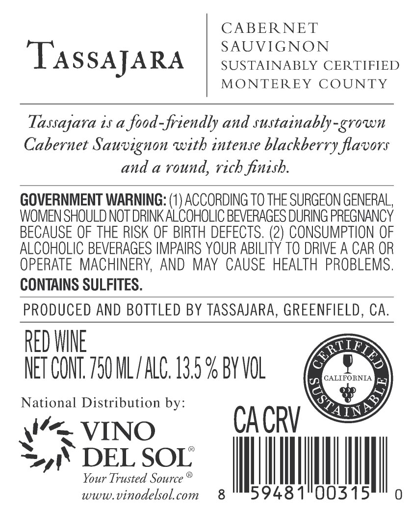 Cabernet Sauvignon Back Label