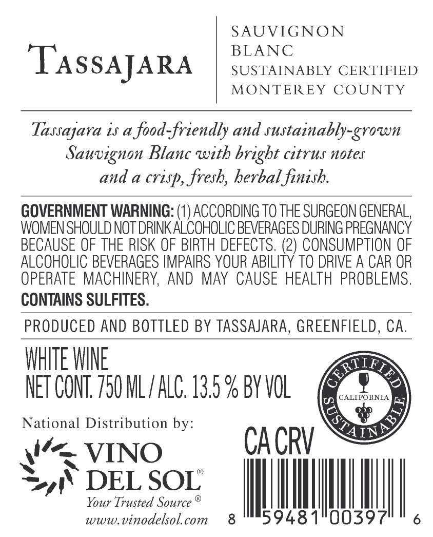Sauvignon Blanc Back Label