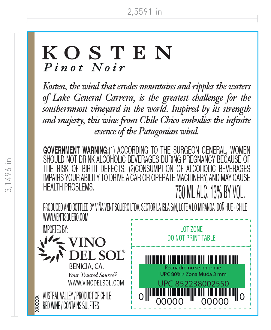 Pinot Noir Back Label